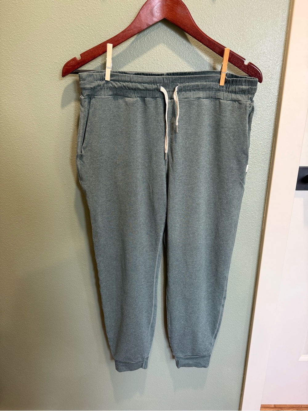 Vuori Sage Green Track Joggers